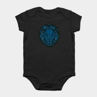 Dark blue lion head Baby Bodysuit